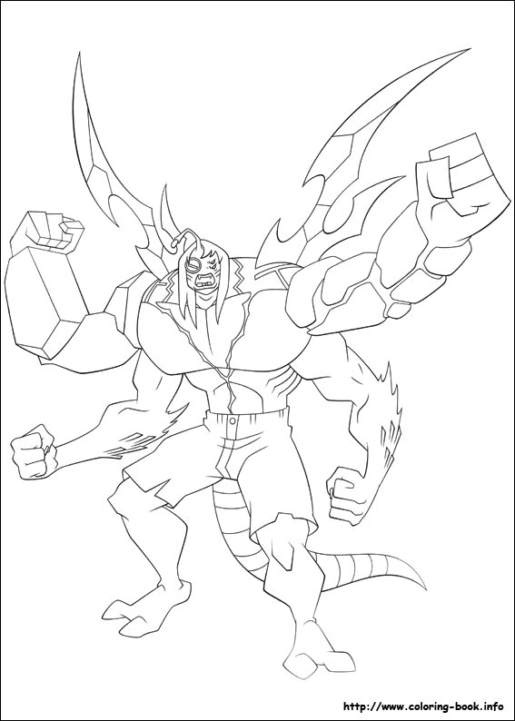 Ben 10 coloring picture