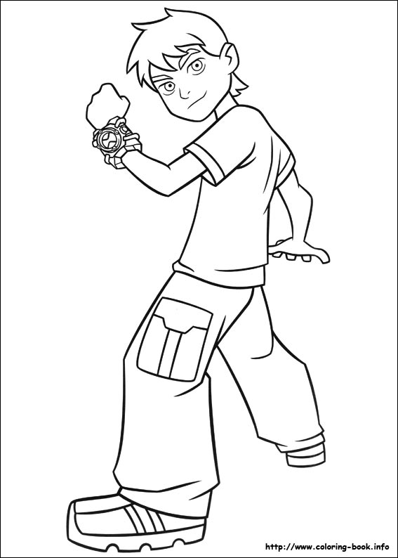 Ben 10 coloring picture