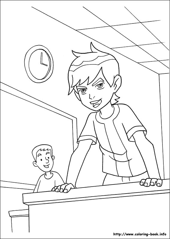 Ben 10 coloring picture