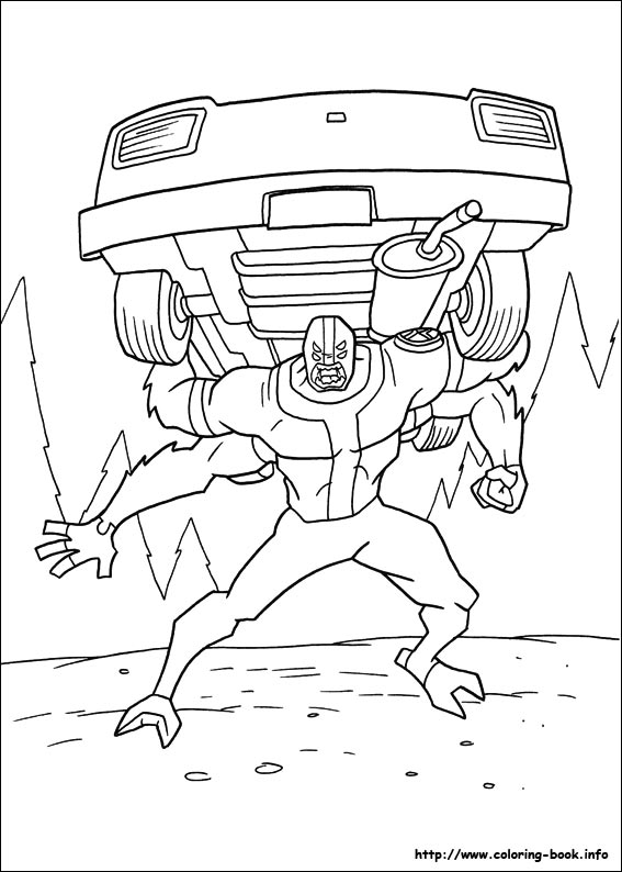 Ben 10 coloring picture