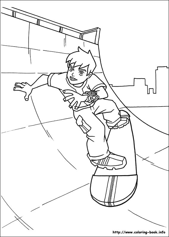 Ben 10 coloring picture