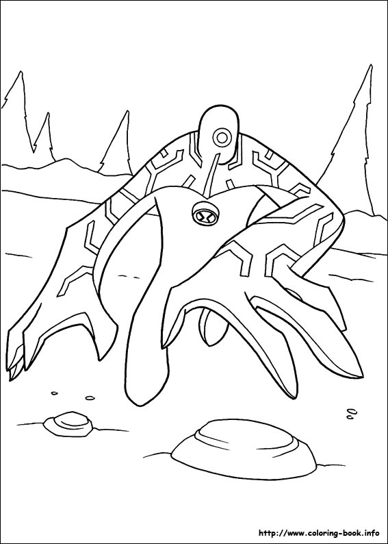 Ben 10 coloring picture