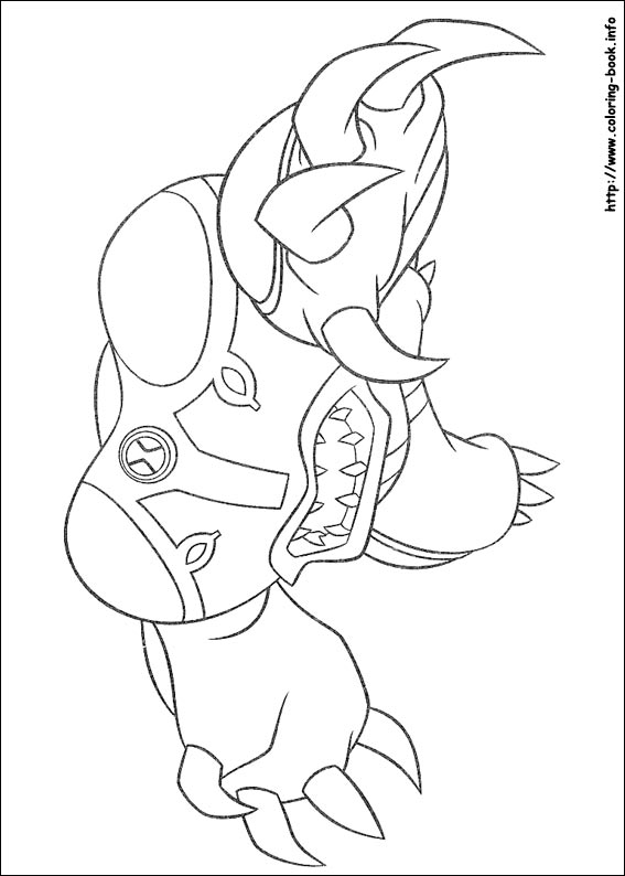 Ben 10 coloring picture