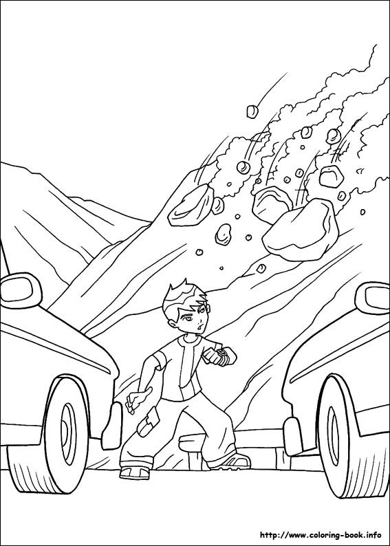 Ben 10 coloring picture