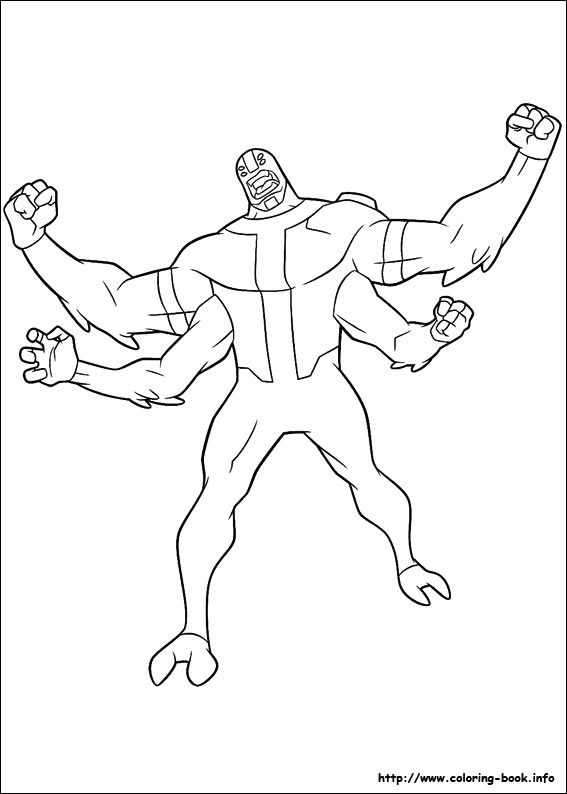 Ben 10 coloring picture