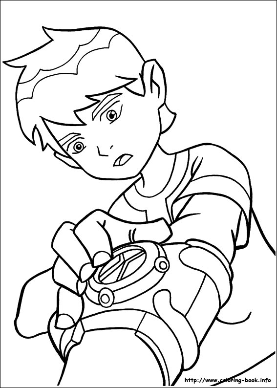 Ben 10 coloring picture