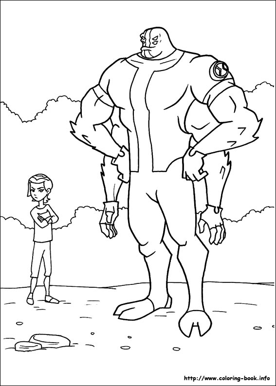 Ben 10 coloring picture