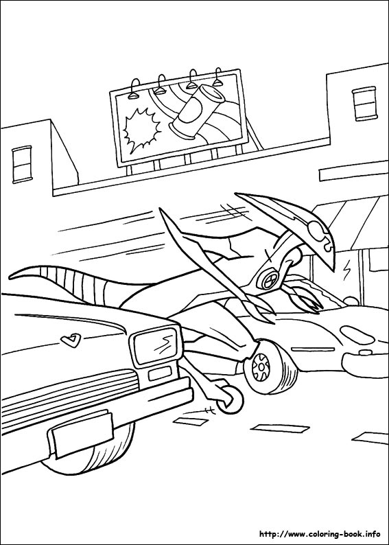 Ben 10 coloring picture