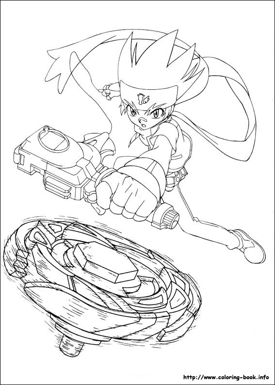 Beyblade coloring picture