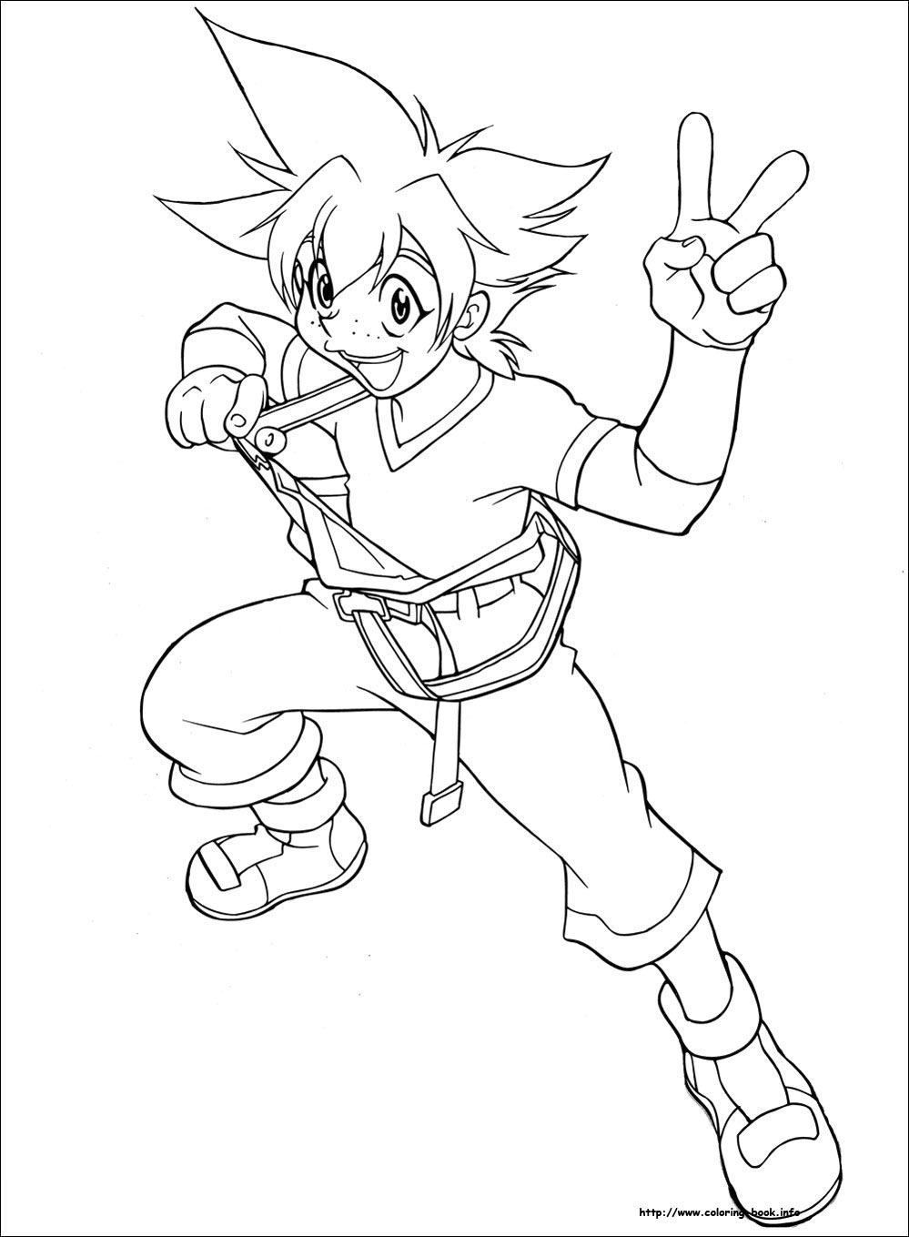 Beyblade coloring picture