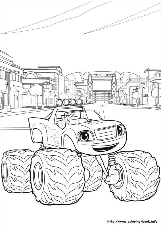 Blaze and the Monster Machines coloring picture