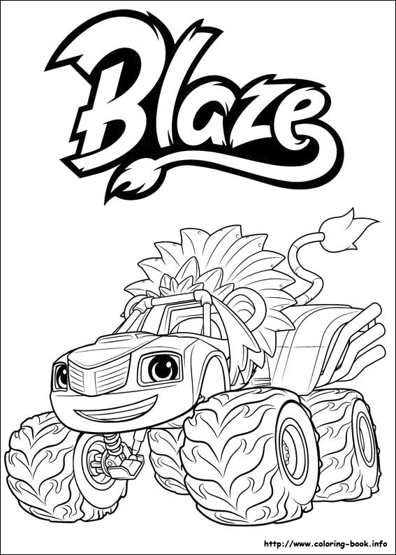 Blaze and the Monster Machines coloring picture