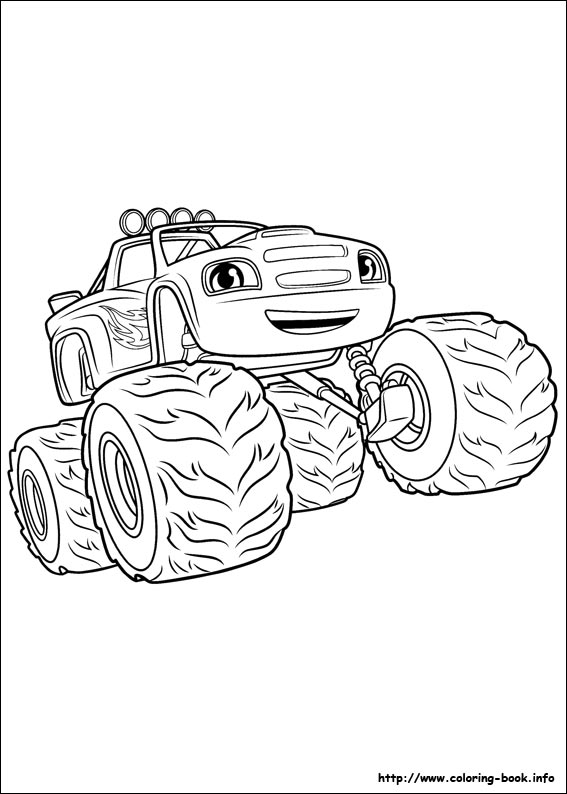 Blaze and the Monster Machines coloring picture