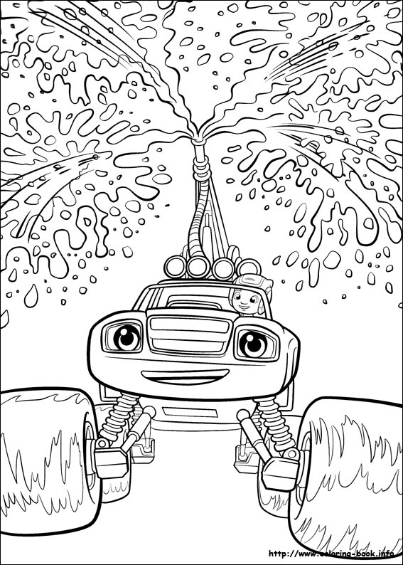 Blaze and the Monster Machines coloring picture