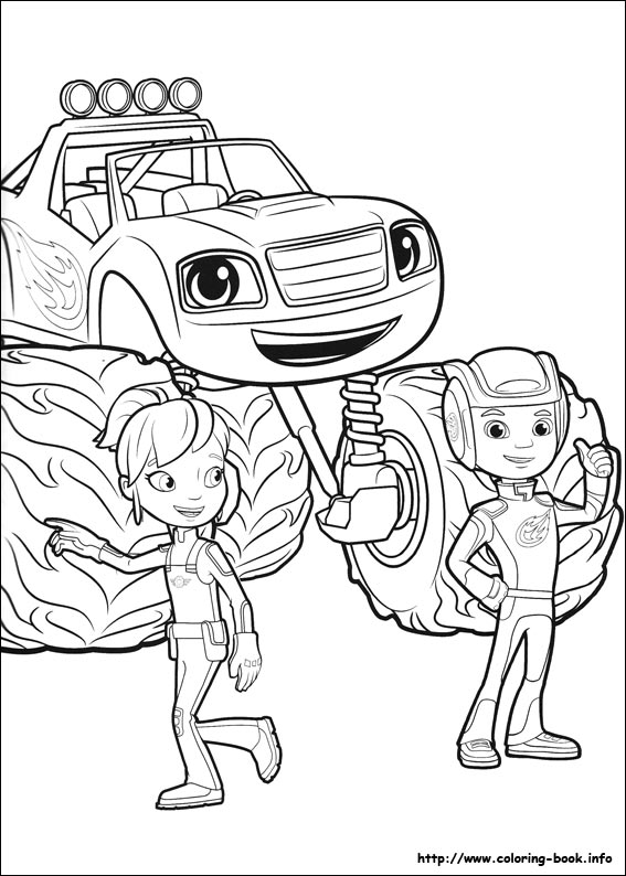 Blaze and the Monster Machines coloring picture