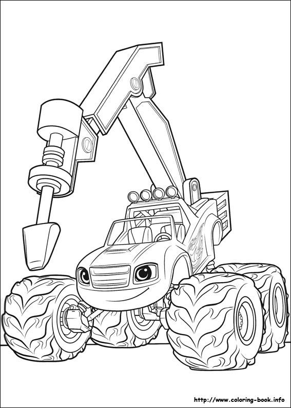 Blaze and the Monster Machines coloring picture