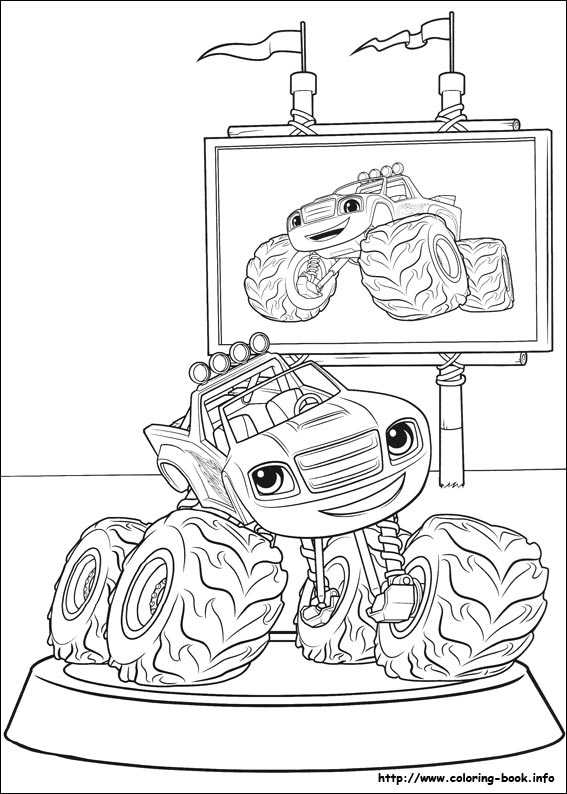 Blaze and the Monster Machines coloring picture