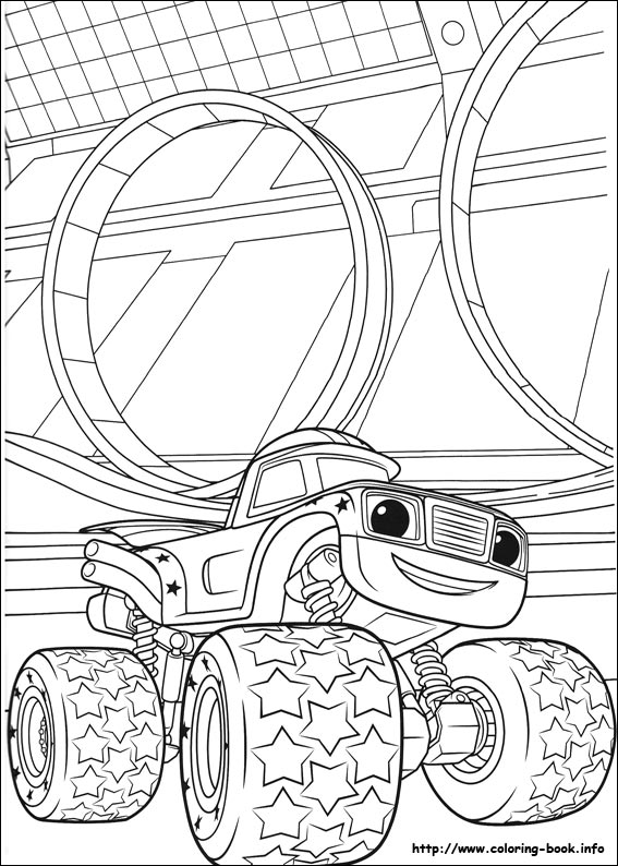 Blaze and the Monster Machines coloring picture