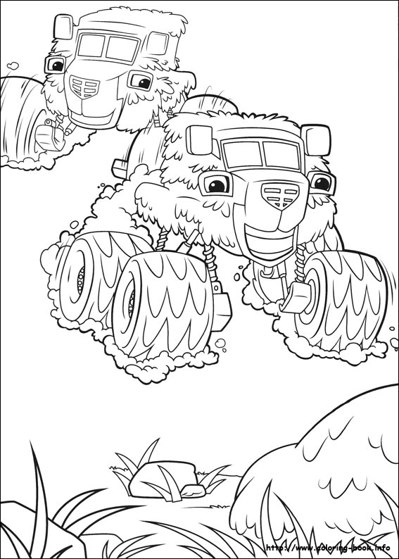 Blaze and the Monster Machines coloring picture