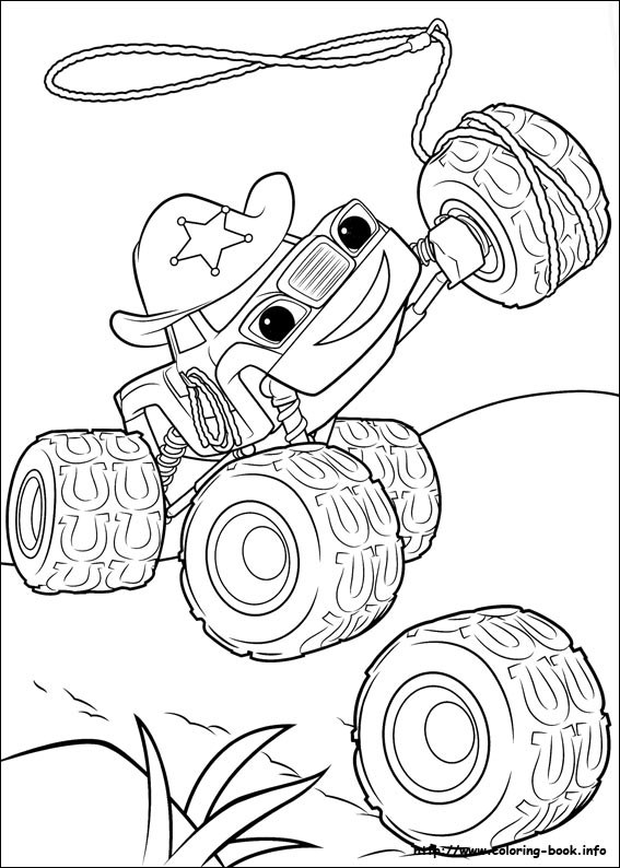 Blaze and the Monster Machines coloring picture