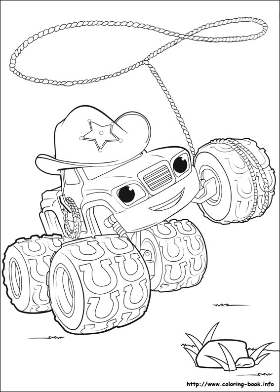 Blaze and the Monster Machines coloring picture