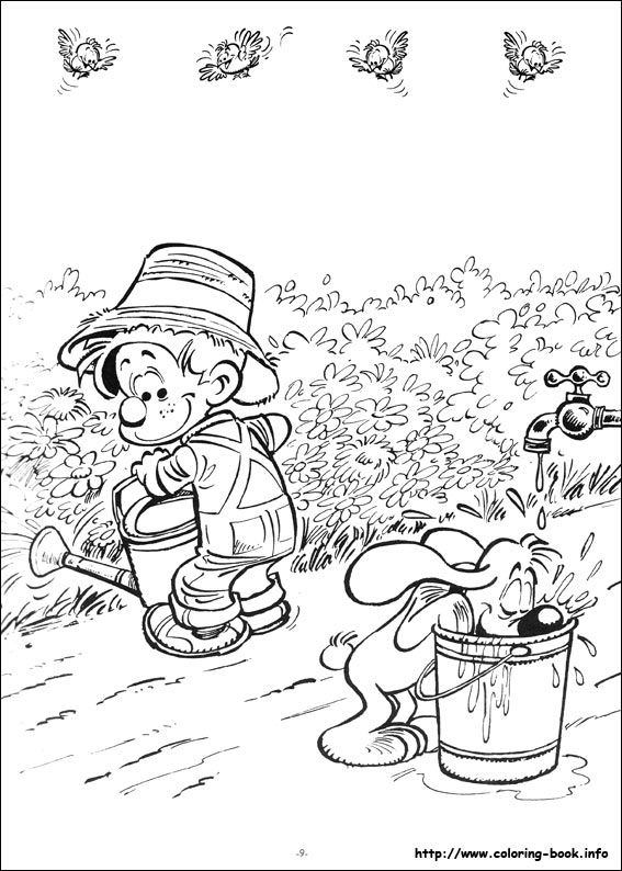 Boule & Bill coloring picture