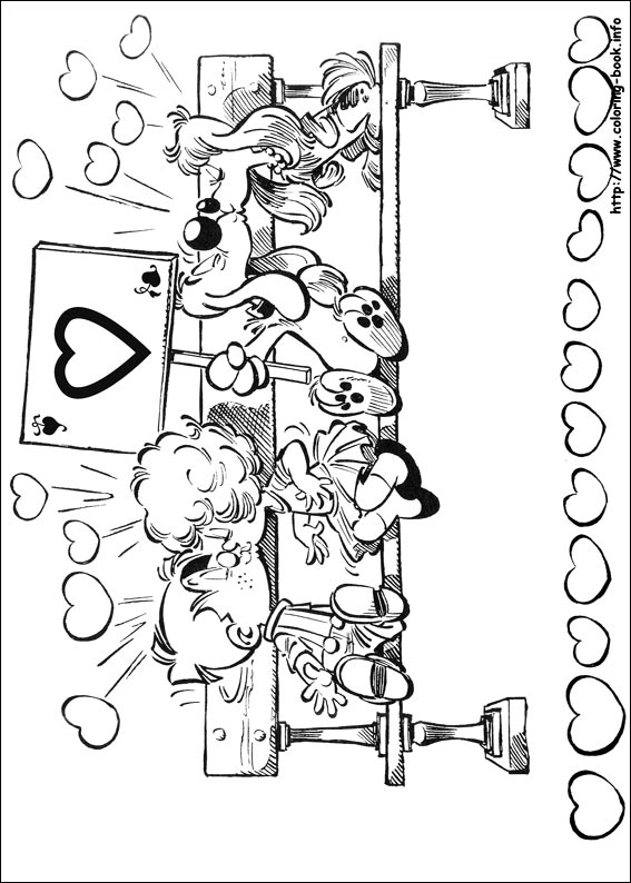 Boule & Bill coloring picture