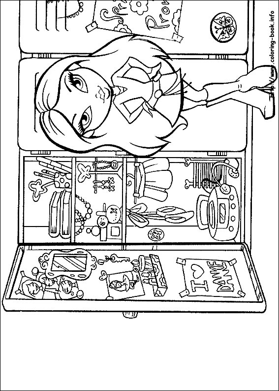 Bratz coloring picture