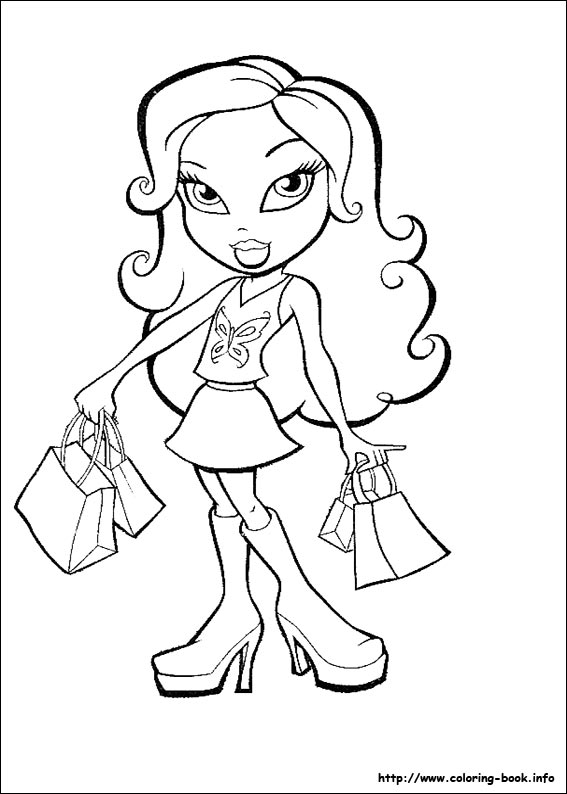 Bratz coloring picture