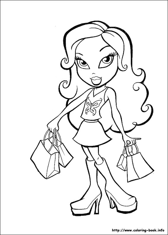 Bratz coloring picture