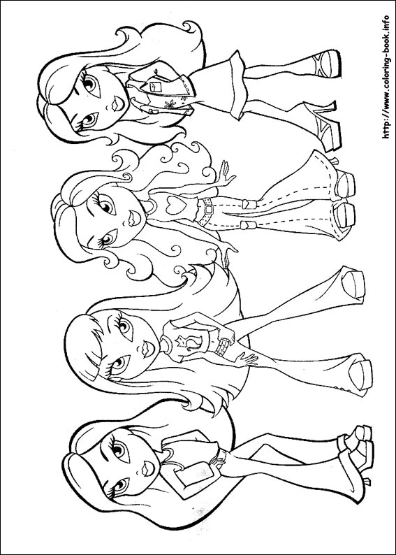 Bratz coloring picture