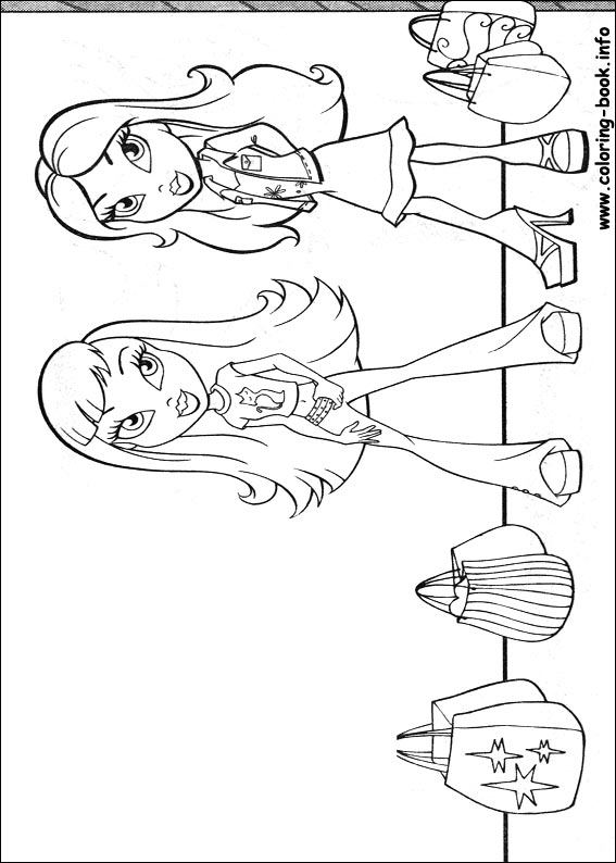 Bratz coloring picture