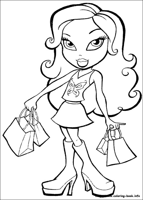 Bratz coloring picture