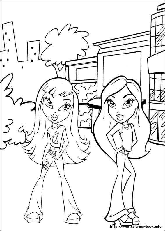 Bratz coloring picture