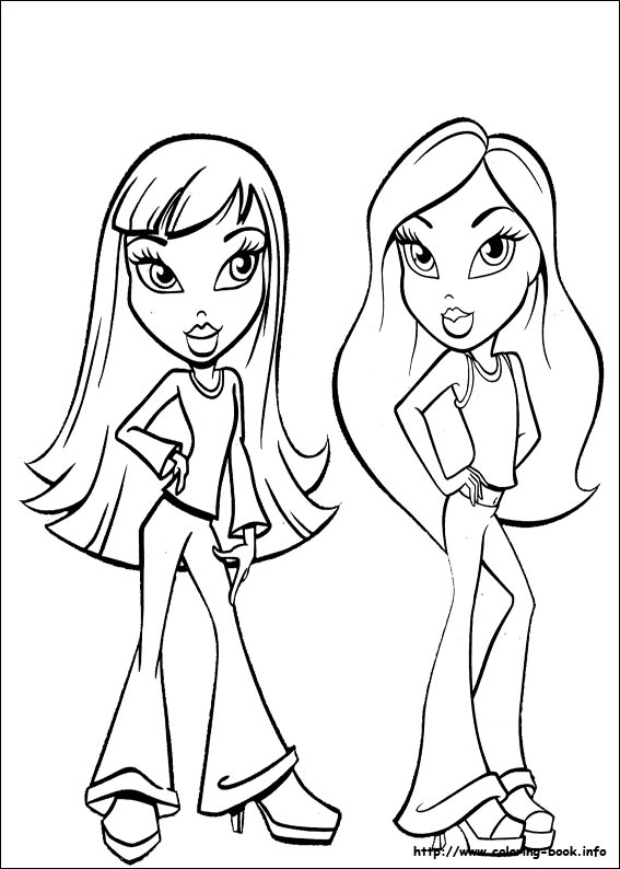 Bratz coloring picture