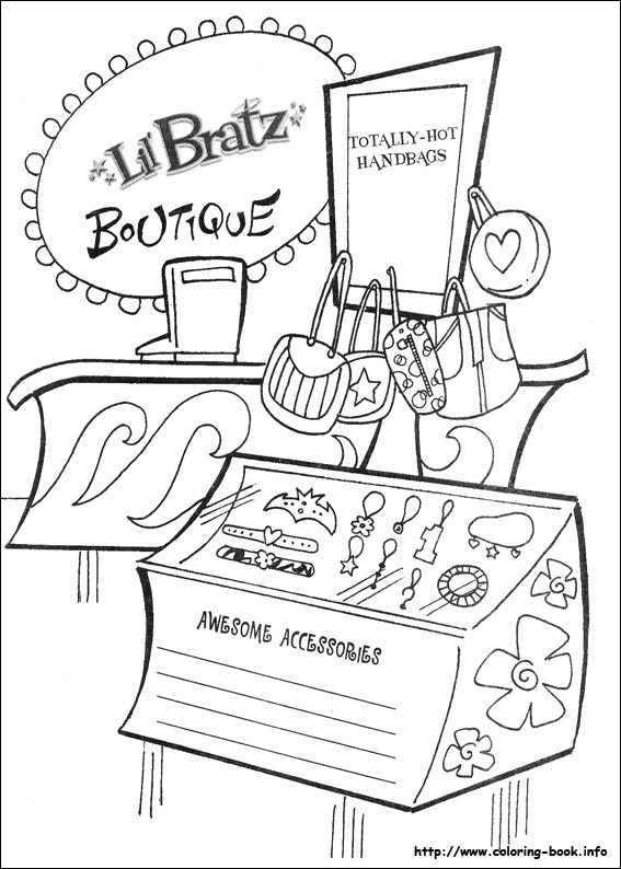 Bratz coloring picture