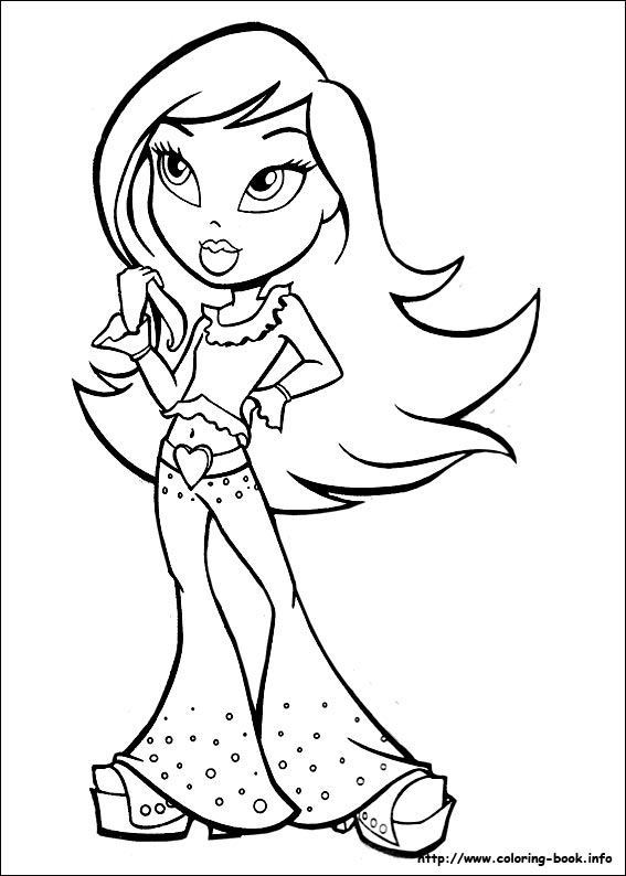 Bratz coloring picture