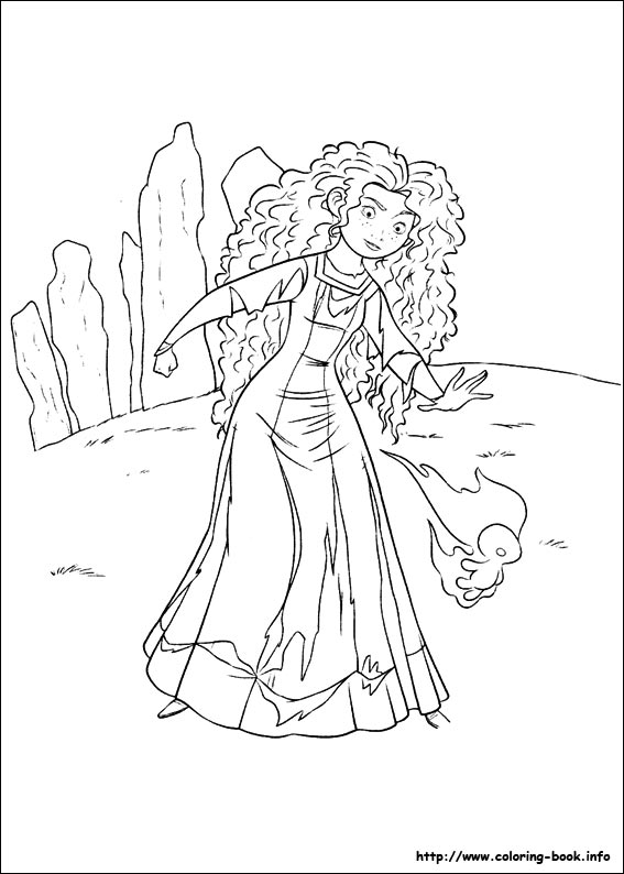 Brave coloring picture