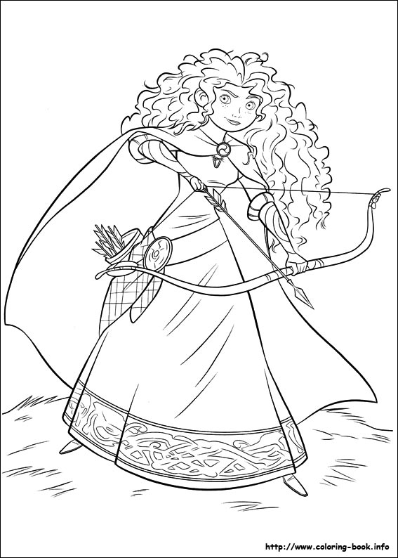 Brave coloring picture