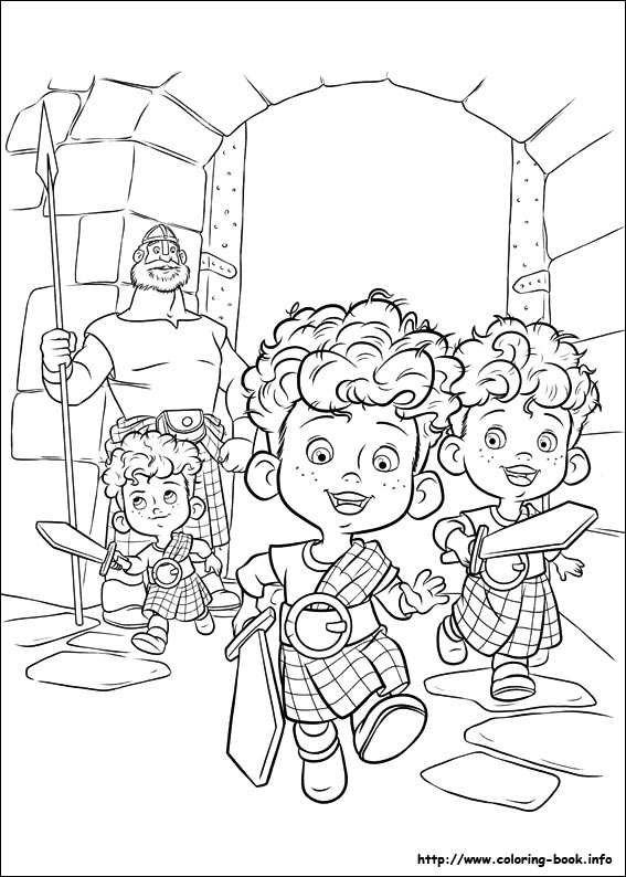 Brave coloring picture