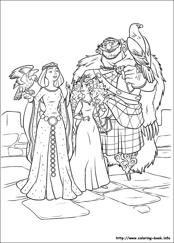 Brave coloring picture