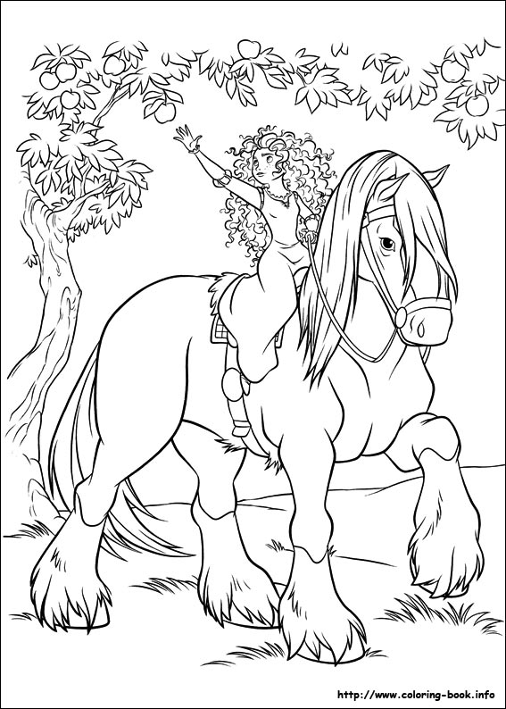 Brave coloring picture