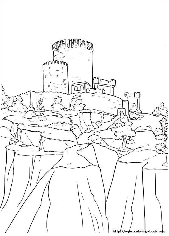 Brave coloring picture