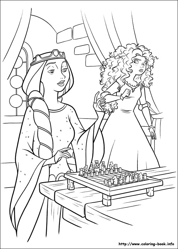 Brave coloring picture