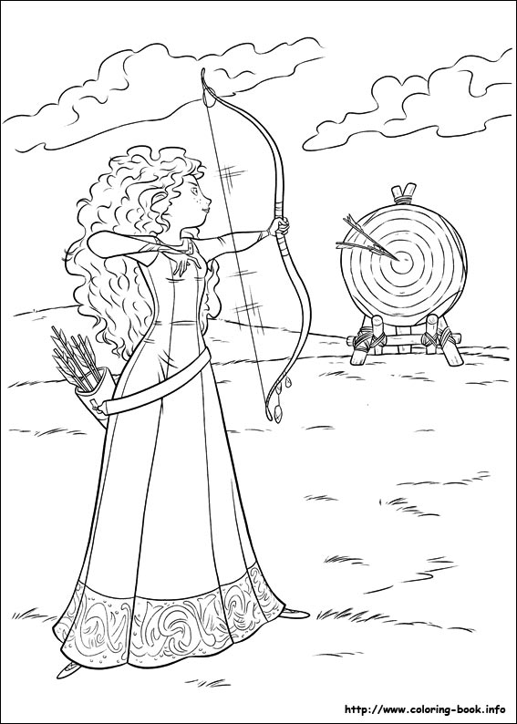 Brave coloring picture