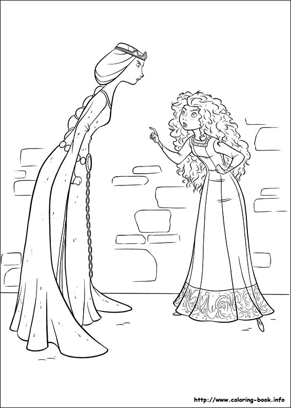 Brave coloring picture