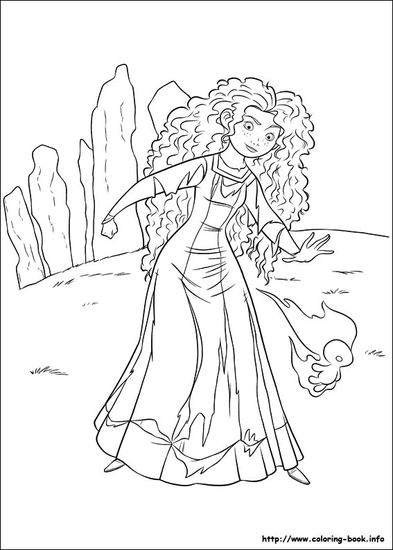 Brave coloring picture