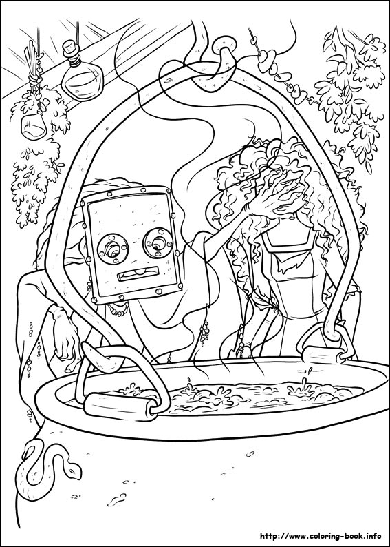 Brave coloring picture