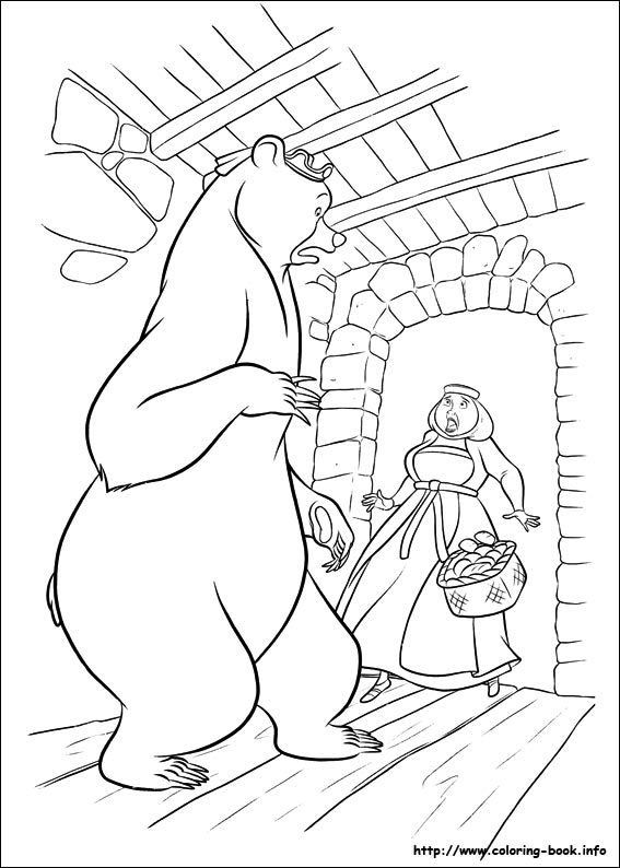 Brave coloring picture