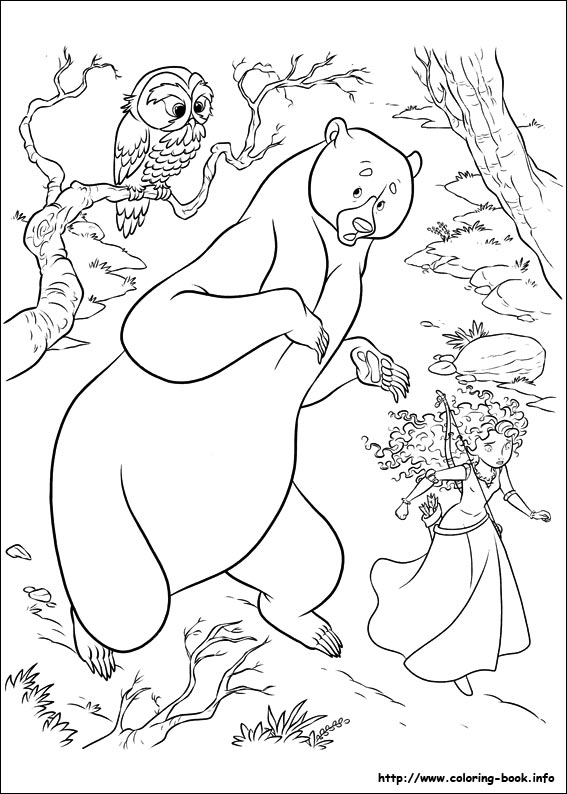 Brave coloring picture